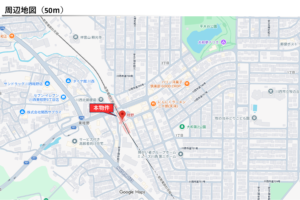 FP-013 周辺地図（50m）